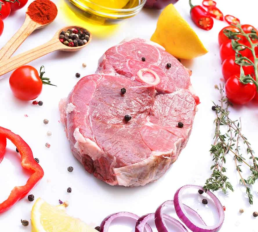 Halal Spring Lamb leg Steaks