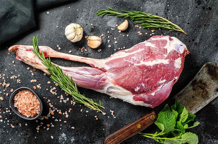 Halal Spring Lamb Leg – Whole On The Bone