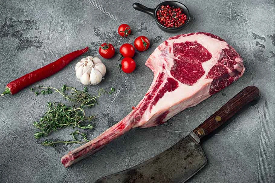 Halal Angus Tomahawk Steak  (1.0kg-1.3kg) (HMC Certified)